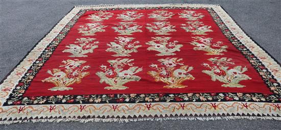 A Kilim rug c.1900, 380 x 340cm